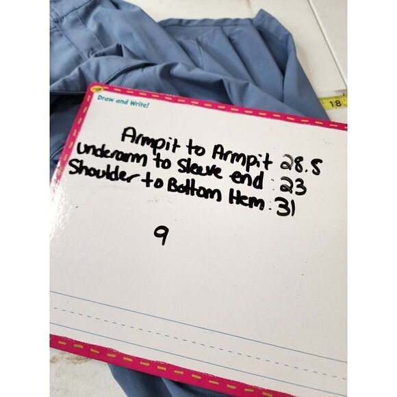 Columbia Mens Button Front Shirt Blue Long Sleeve Pocket Stretch Outdoor XXL - Picture 10 of 11